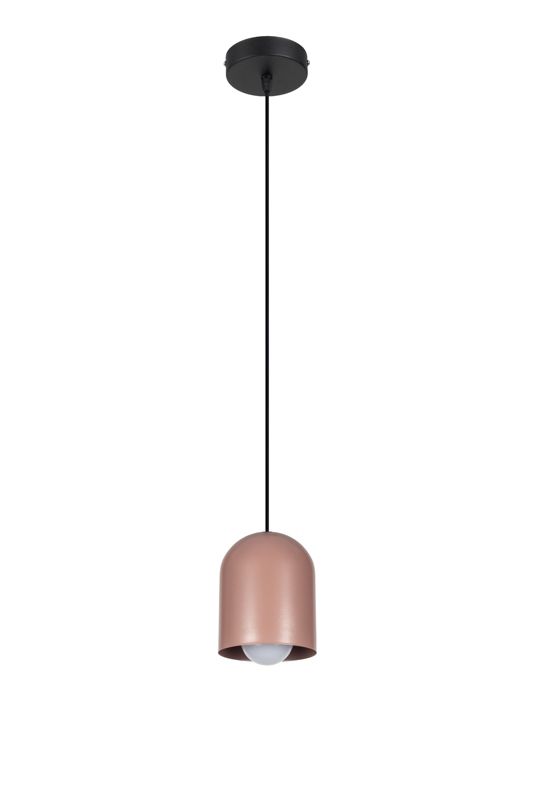 Lampa sufitowa wisząca CARL HEXE tkanina 1 x 60W E27 szampański H0615 1 szt.