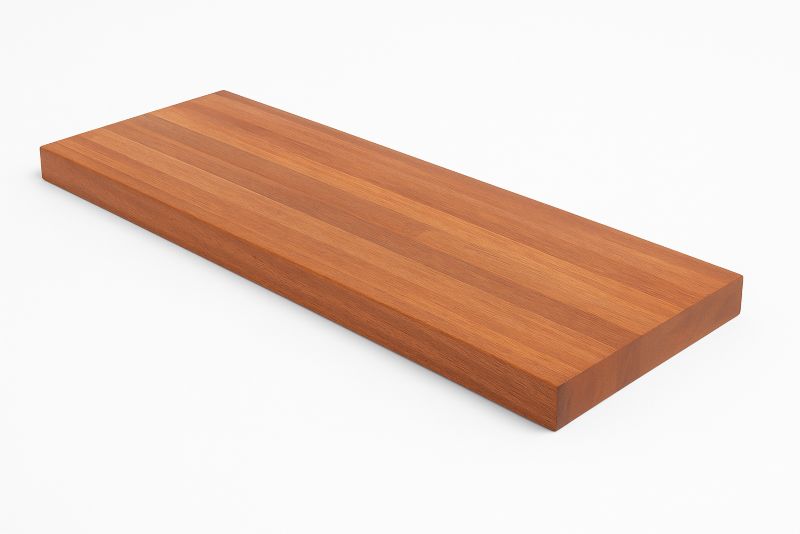 Stopień schodowy drewniany merbau mikrowczep Biuro Styl 100 x 30 x 4 cm surowy 1 szt.