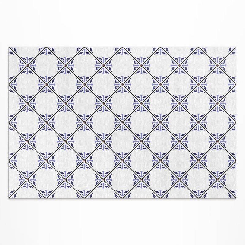 Dywan Winylowy Zewnętrzny Wallfluent 120x180 cm Greckie płytki ozdobne kafelki 1 szt.