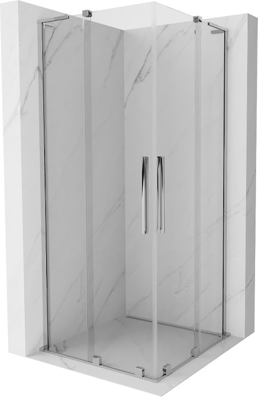 Kabina prysznicowa Mexen Velar L Duo rozsuwana 80 x 80 cm transparent chrom 1 szt.