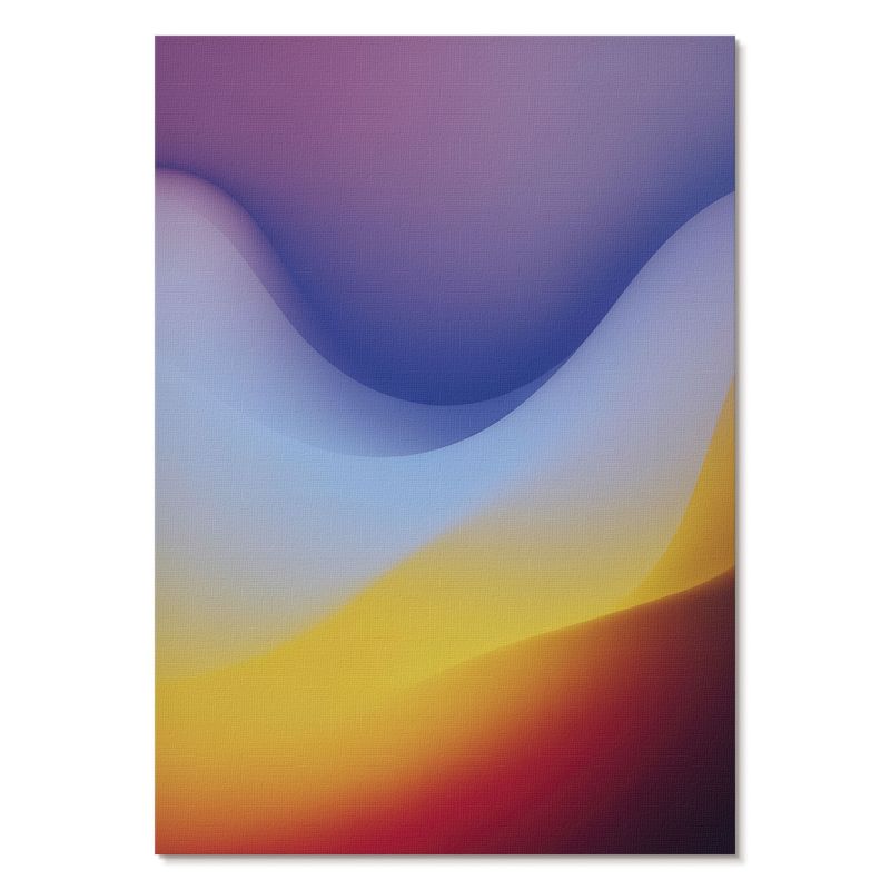 Obraz Plakat Canvas Tulup 29,7x42 cm (A3) Kolorowe fale Do salonu, biura, sypialni 1 szt.