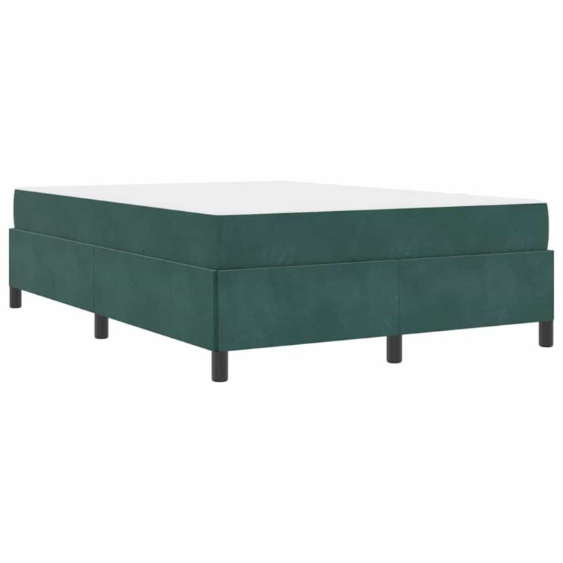 Łóżko z materacem WaszeMeble 140x200 cm Ciemna zieleń tkanina WM-3399069 1 szt.