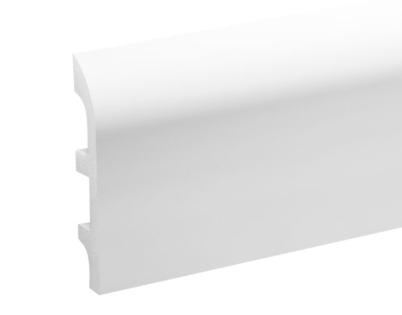 Listwa przypodłogowa Cezar Biały połysk 2440x98x17,7mm HDPS 1 szt.