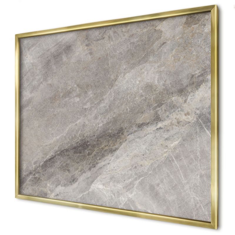 Tablica magnetyczna ozdobna Wallfluent 80x60 Kamienna tekstura w złotej ramie 1szt