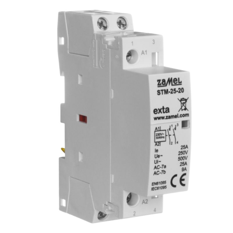 Stycznik Modułowy Zamel STM-25-20 25A 2xNO 230V AC 1 Szt