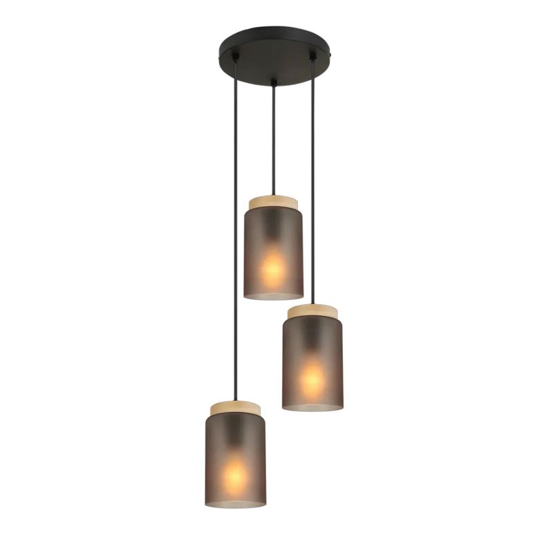 Lampa Sufitowa Wisząca Toolight App1811-3Cpr Szary