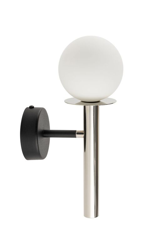 Kinkiet ścienny Sigma Lighting Daisy czarno-srebrny-biały styl minimalistyczny 1 x G9 x IP20 wym: 27 x 10 x 15 cm - 1 szt.