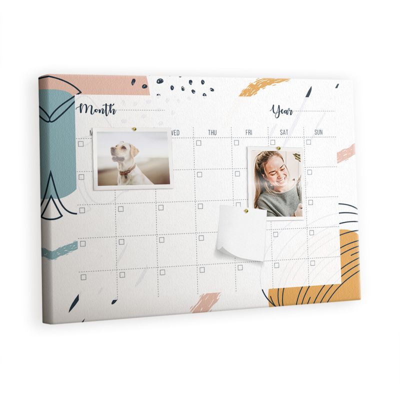 Tablica Korkowa Do Biura Pokoju Tulup 60x40 cm Organizator biznesowy Pinezki metaliczne 1 kpl