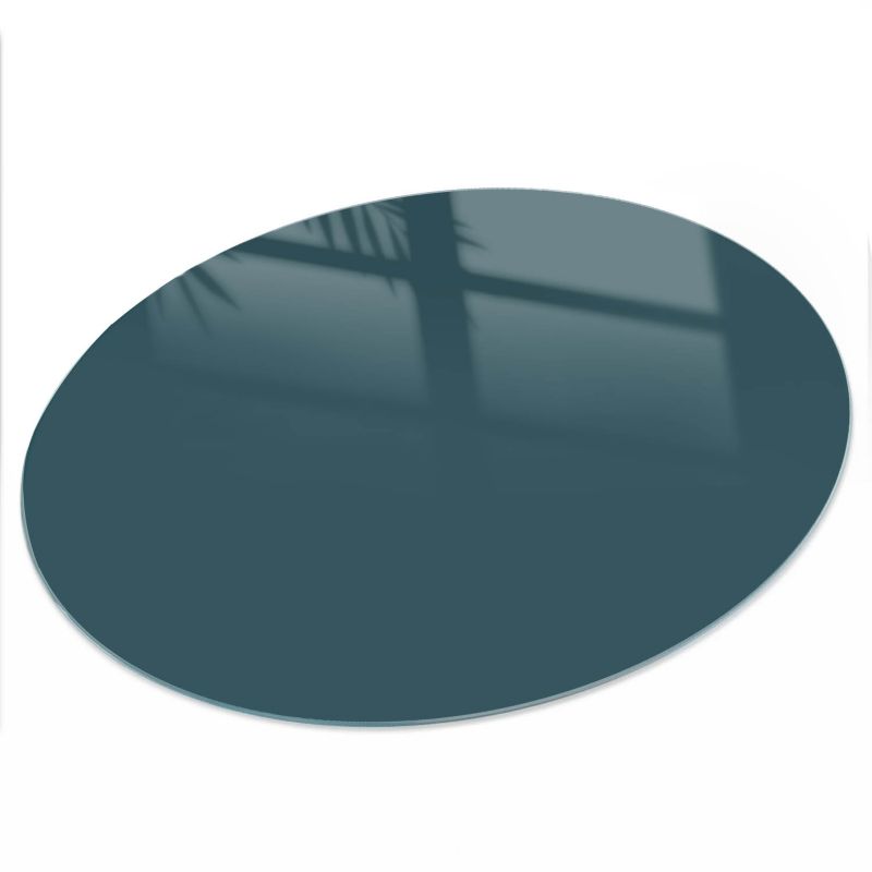 Blat ArtPrintCave fi70 cm Ciemny turkus - Szklany Blat na Stół z Nadrukiem Dekoracyjnym 1 szt.