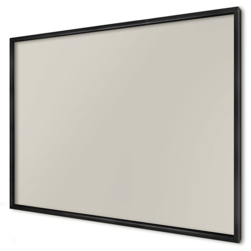 Tablica magnetyczna ozdobna Wallfluent 100x70 Ciepły kamienny w czarnej ramie 1szt