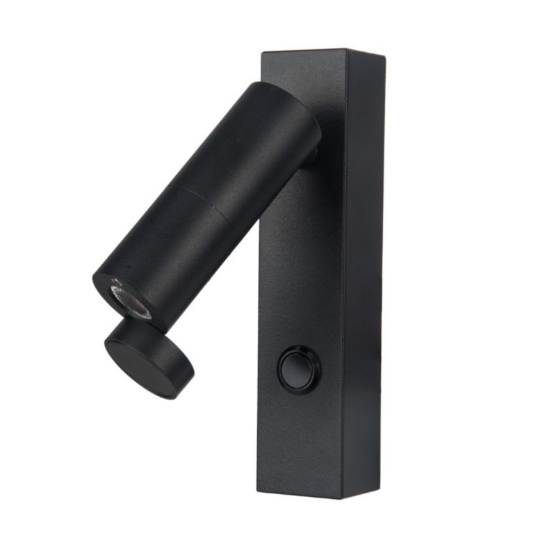 Kinkiet ścienny do czytania Light Prestige MIRI czarny LED 3W biały ciepły 3000K 229lm IP20 - 1 szt.