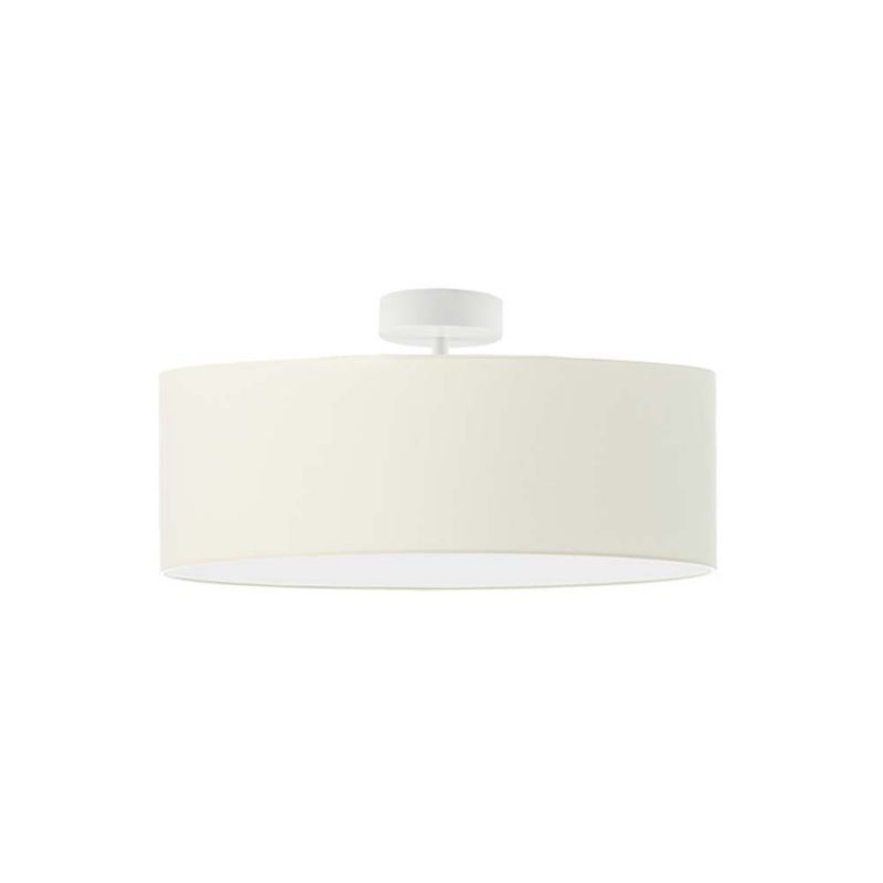 Lampa wisząca Volta Light Factory żyrandol plafon z abażurem stożek Ecru BLUES 50cm 1szt.