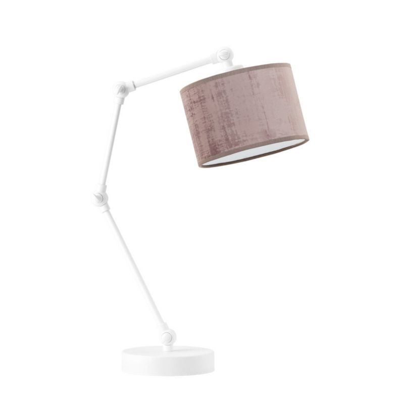 Lampka Nocna Volta Light Factory Soul Abażur Różowy welur1xE27 1szt.