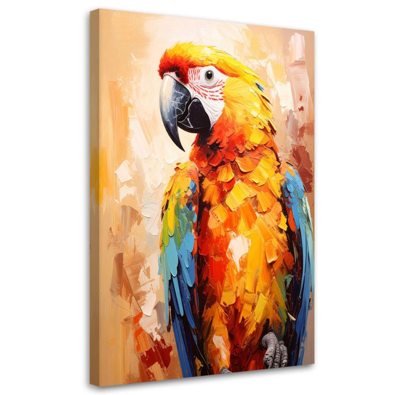 Obraz do pokoju dziecka salonu Feeby Kolorowa Papuga Ara 80x120cm 1szt