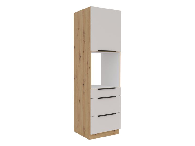 Szafka wysoka MIRJAN 24 Solea 60 DPS-210 3S 1F PREM BOX dąb artisan + kaszmir 1 szt.