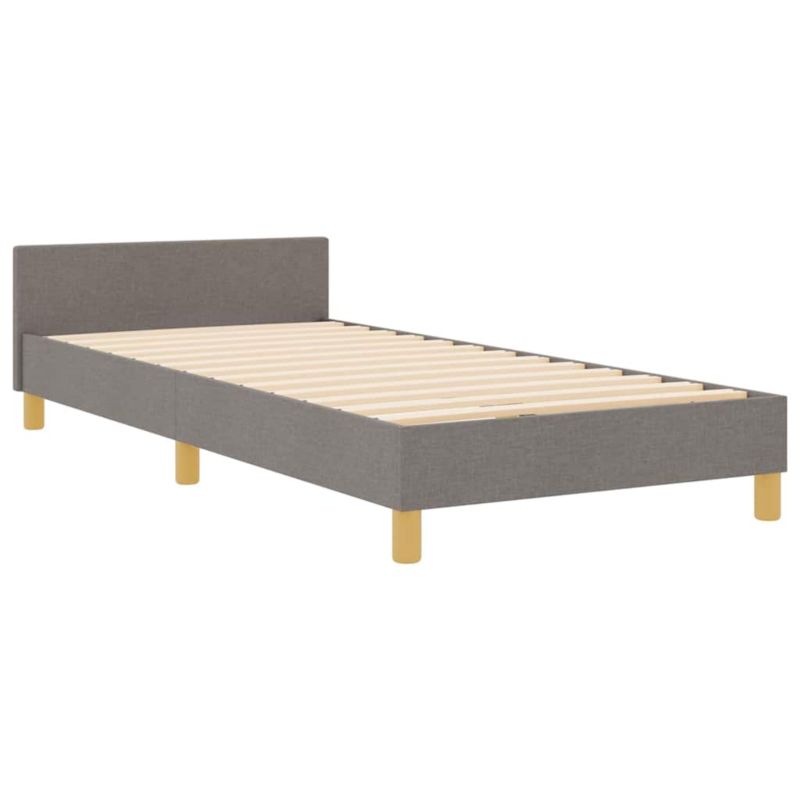 Łóżko tapicerowane WaszeMeble 90x200 cm Ciemnoszary tkanina WM-3344701 1 szt.