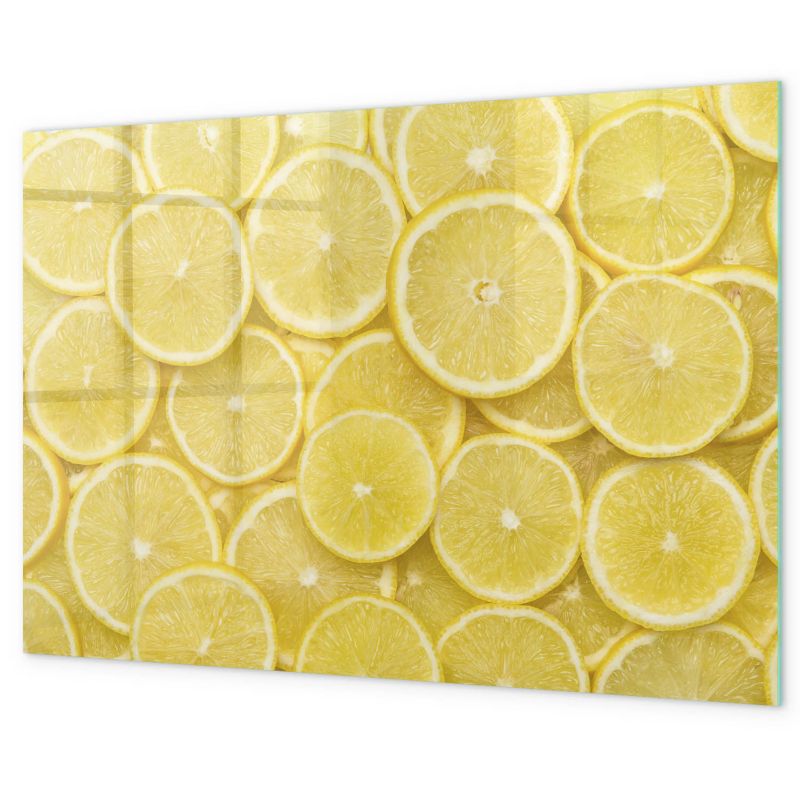 Tablica Suchościeralna Magnetyczna Tulup 90x60 cm Plasterki cytryny Planer ścienny Czarny marker 1 kpl