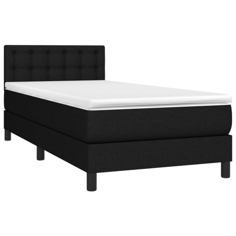 Łóżko kontynentalne WaszeMeble 100x200 cm czarne WM-3133455 1 szt.