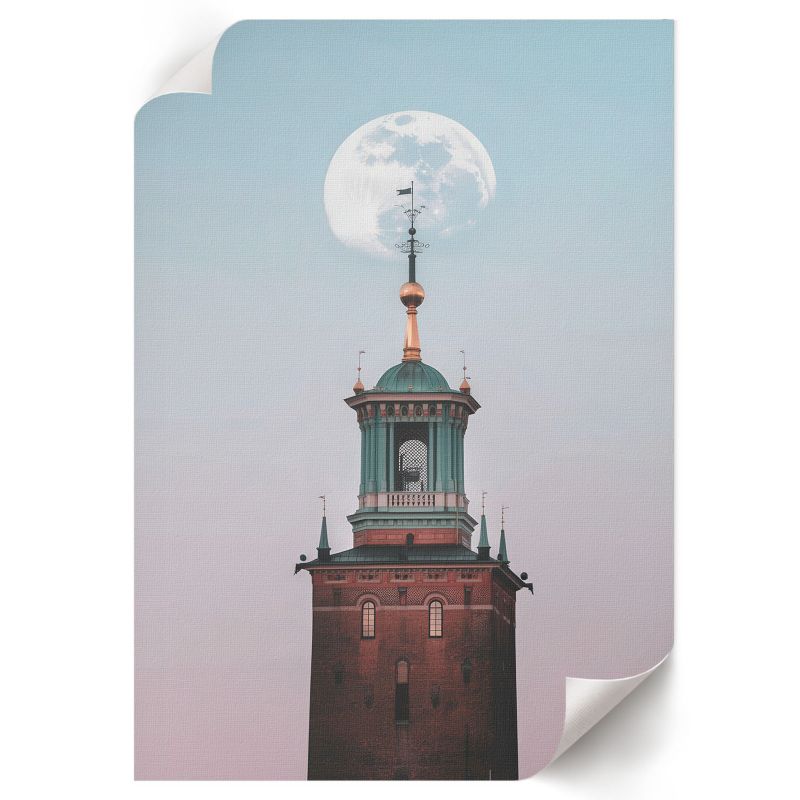 Plakat Premium ArtPrintCave 21x29,7 cm Księżycowa wieża Parallel Form 1 szt.