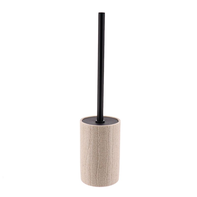 Szczotka toaletowa Binchi TENDANCE beżowa z pojemnikiem 42 cm 1 szt.