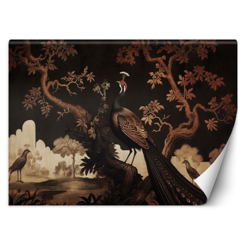 Fototapeta Feeby Orientalny paw na drzewie 150x105 1 szt