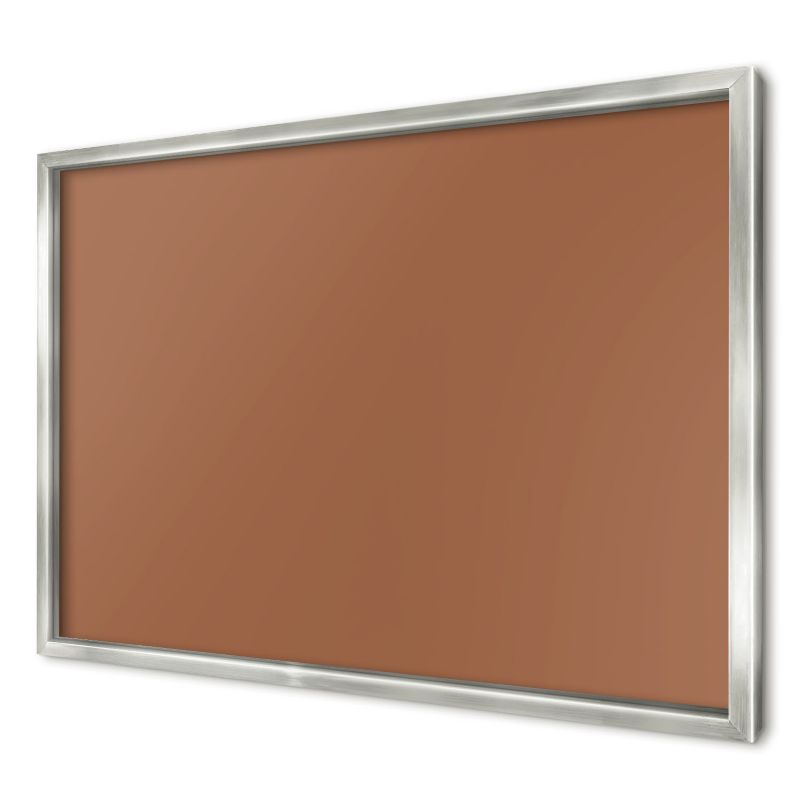 Tablica magnetyczna ozdobna Wallfluent 60x40 Ciemny pomarańczowy w srebrnej ramie 1szt