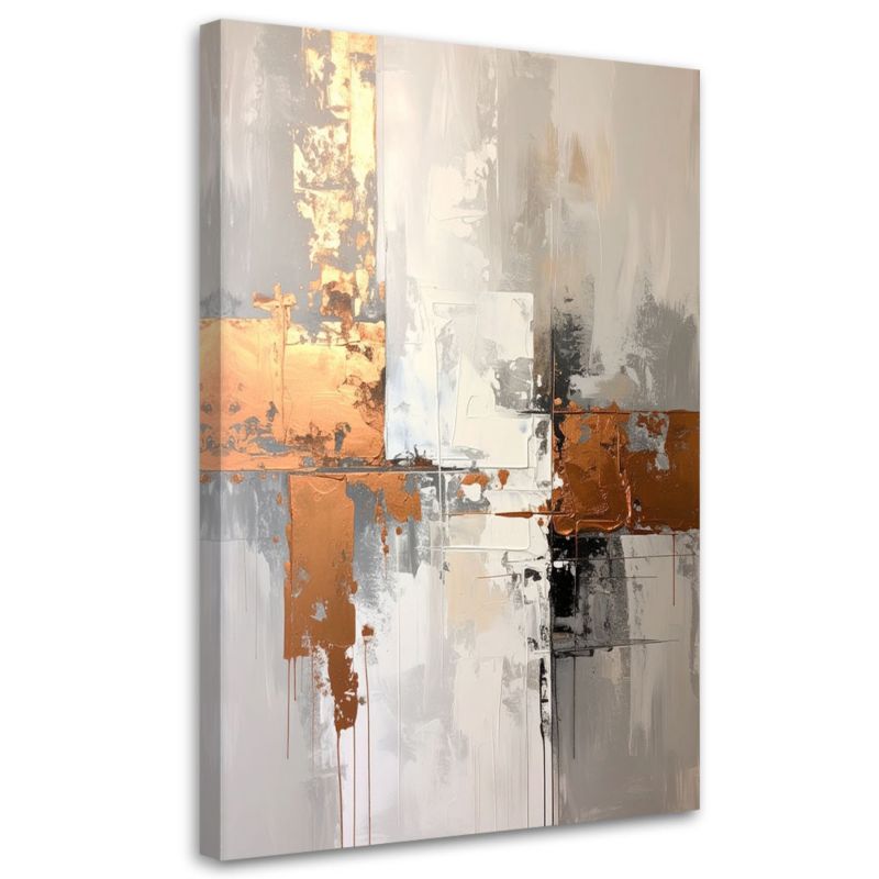 Obraz na płótnie Feeby Abstrakcja, pionowy, dekoracja do biura, wzór 62203, 60x90 cm, 1 szt.