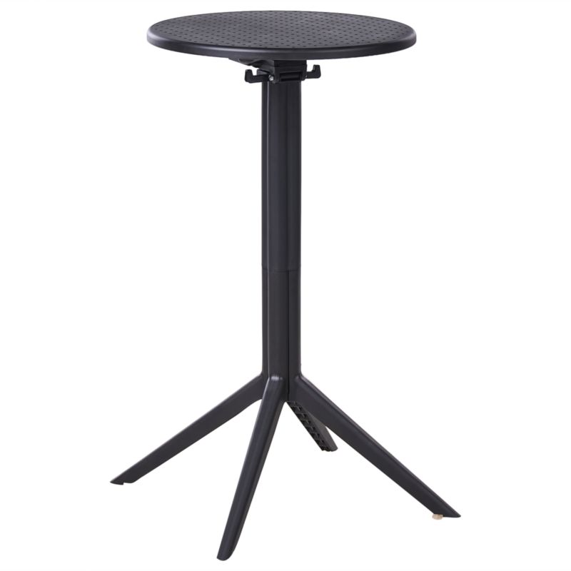 Stolik ogrodowy barowy Legrena 60 cm 60 cm Czarny 1 szt.
