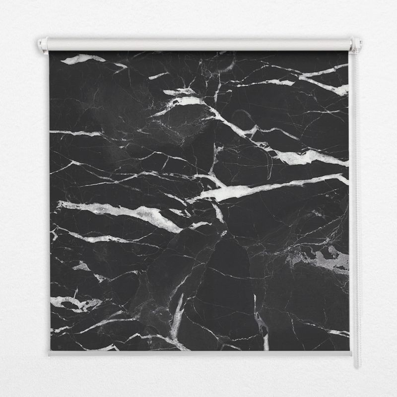 Roleta Wewnętrzna Tulup 150x140 cm Czarny Marmur Montaż do ściany/sufitu 1 szt.