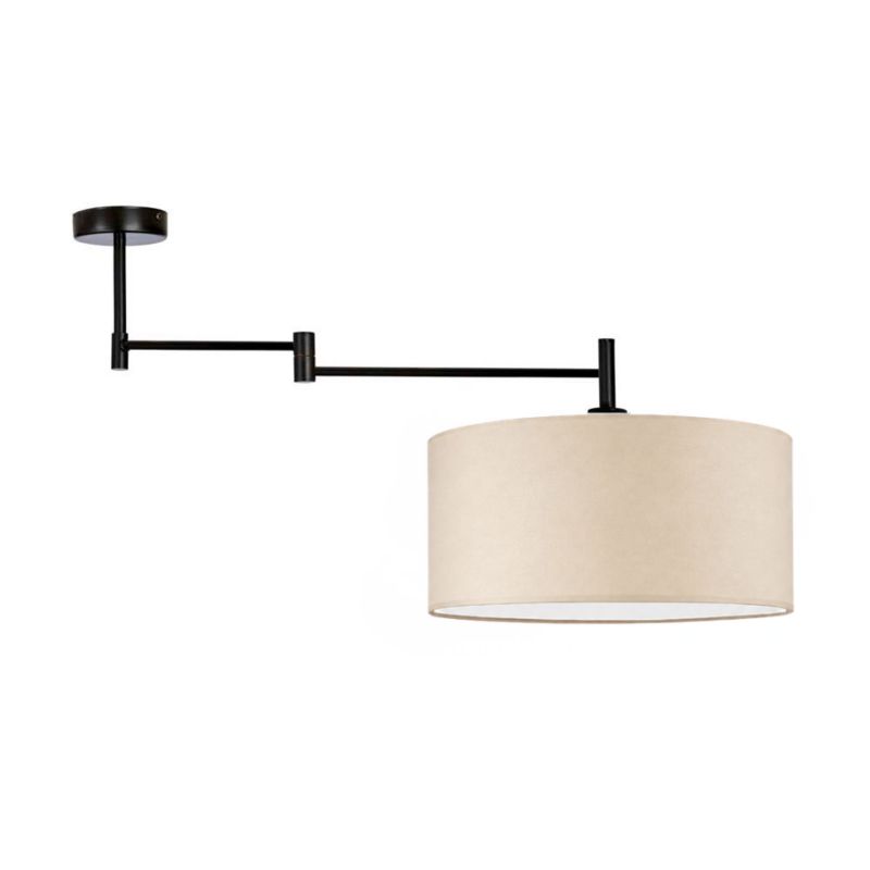 Lampa wisząca Volta Light Factory przegubowa sufitowa regulowana z abażurem walec Beżowy BLUES PRZEGUB 1szt.