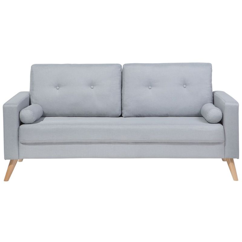Sofa dla 2 osób Kalmar Jasnoszary 1 szt.