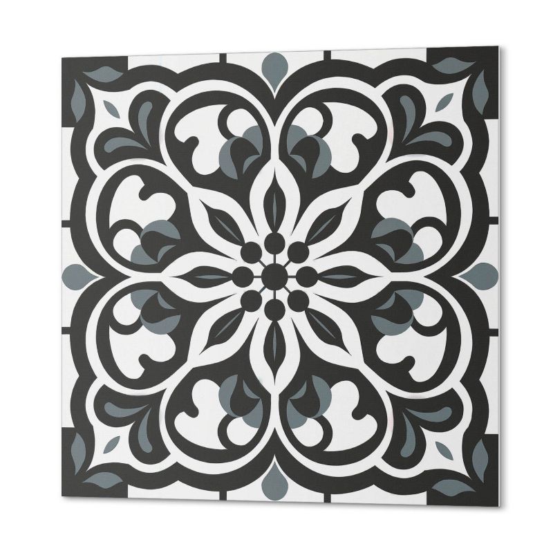 Komplet Kafelków PCV ArtPrintCave 20x20 cm Wzór kwiatowy z ornamentami 20 szt.