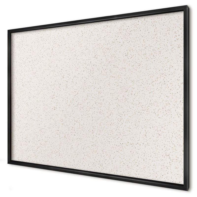 Tablica magnetyczna do salonu Wallfluent 100x70 Drobne kropki w czarnej ramie 1szt