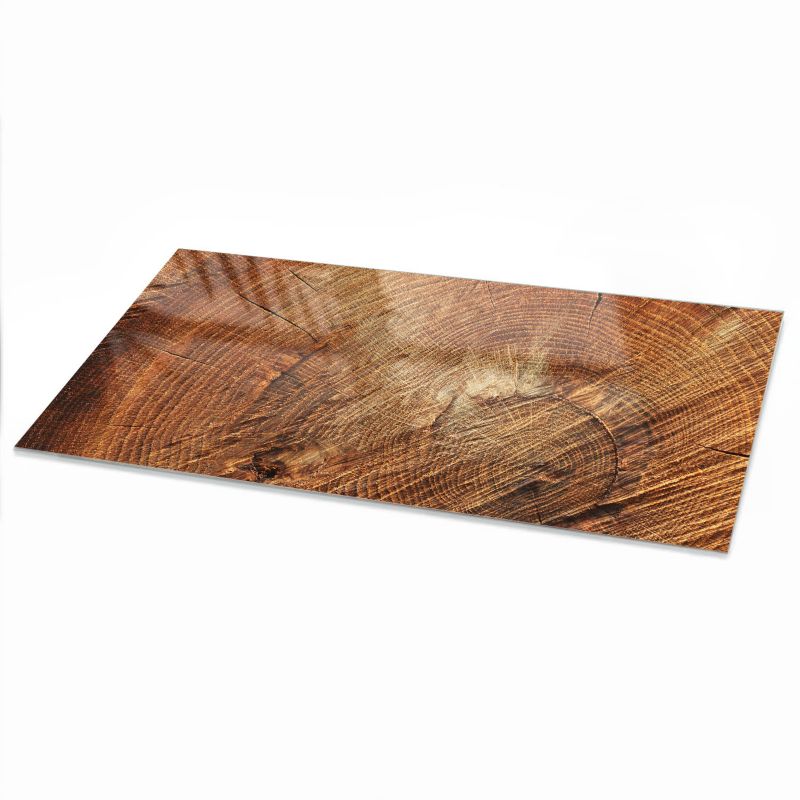 Blat ArtPrintCave 140x70 cm Drewniane słoje - Szklany Blat na Stół z Nadrukiem Dekoracyjnym 1 szt.