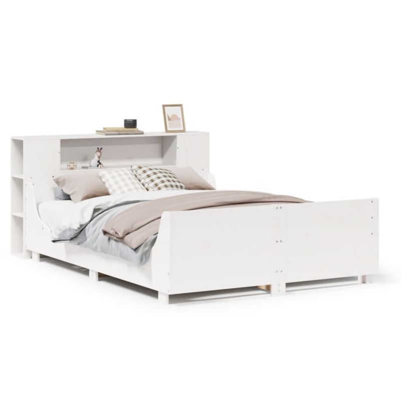 Rama łóżka WaszeMeble 135x190 cm Biały sosna WM-3323777 1 szt.