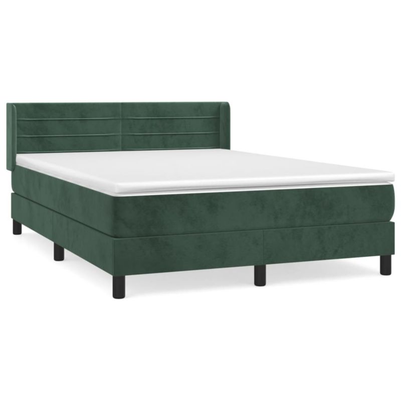 Łóżko kontynentalne WaszeMeble 140x190 cm zielone WM-3131018 1 szt.