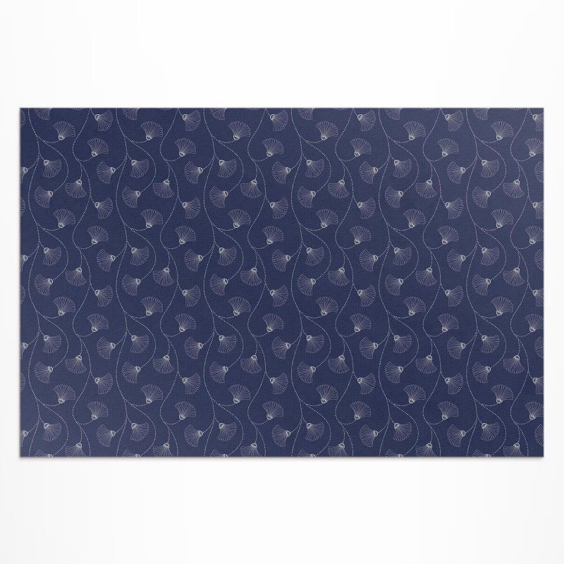 Balkonowy Dywan Winylowy UV Wallfluent 120x180 cm Liście miłorzębu w stylu boho vintage 1 szt.