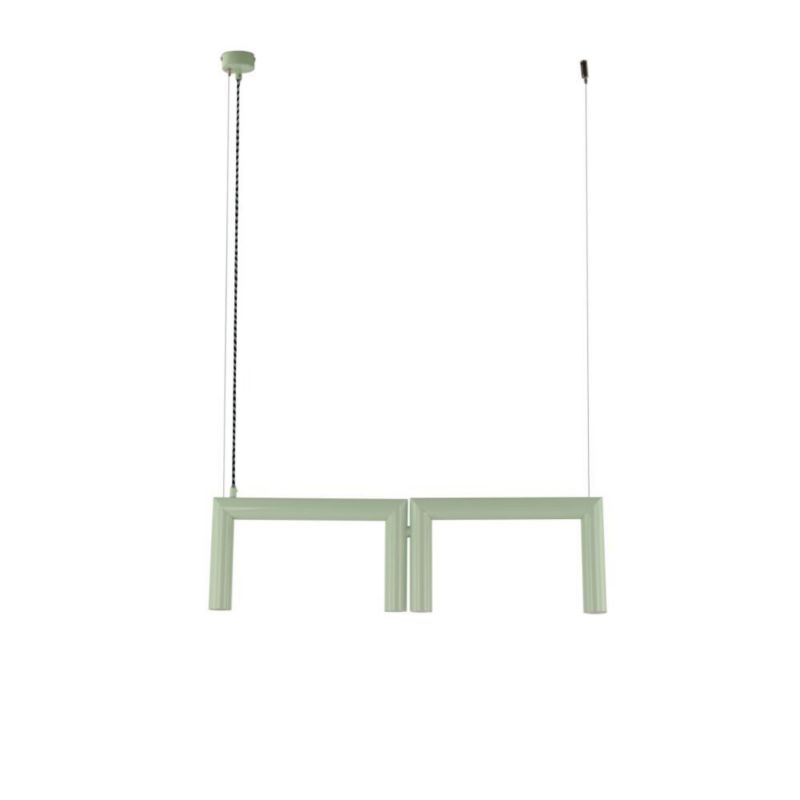 Lampa wisząca ILUMI Niako miętowy GU10 4 źródła światła wariant 2 wys. 170 cm 1 szt.
