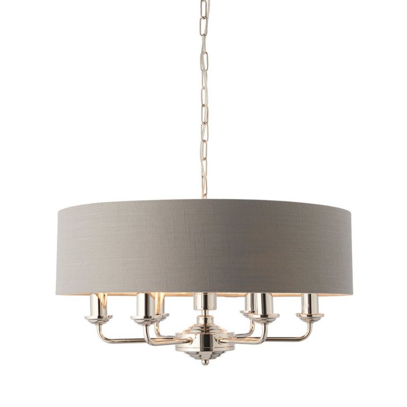Lampa wisząca Endon HIGHCLERE niklowa 6xE14x15W IP20 wym: 174x55x55cm - 1 szt.
