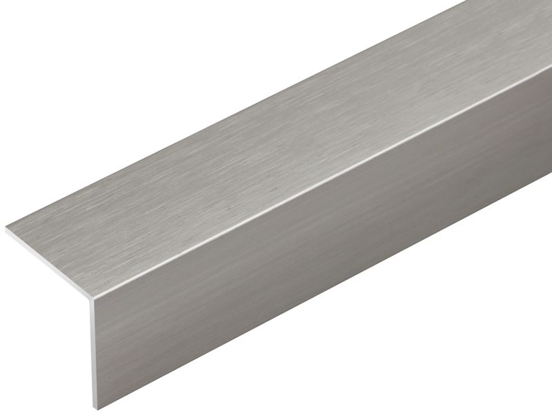 Kątownik Cezar Szary Metal Szczotka 1000x30x30x1mm Aluminiowy 1 szt.