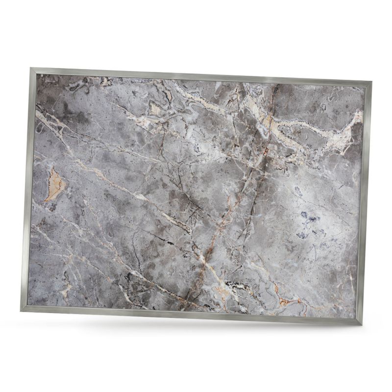 Tablica magnetyczna dekoracyjna ArtPrintCave 70x50 Marmur wzorzysty w srebrnej ramie 1szt