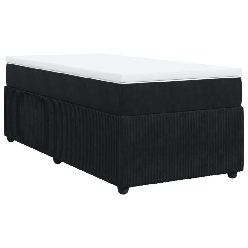 Łóżko kontynentalne WaszeMeble 90x200 cm czarne WM-3285616 1 szt.
