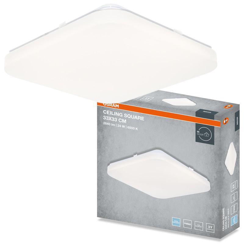 Plafon Osram Square Lampa Sufitowa Plafon LED 24W 1920lm 6500K Kwadratowy Biały 1 szt.