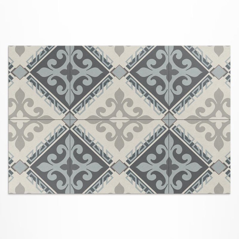 Zewnętrzny Dywan Winylowy Wallfluent 120x180 cm Geometryczne ornament mozaika vintage 1 szt.