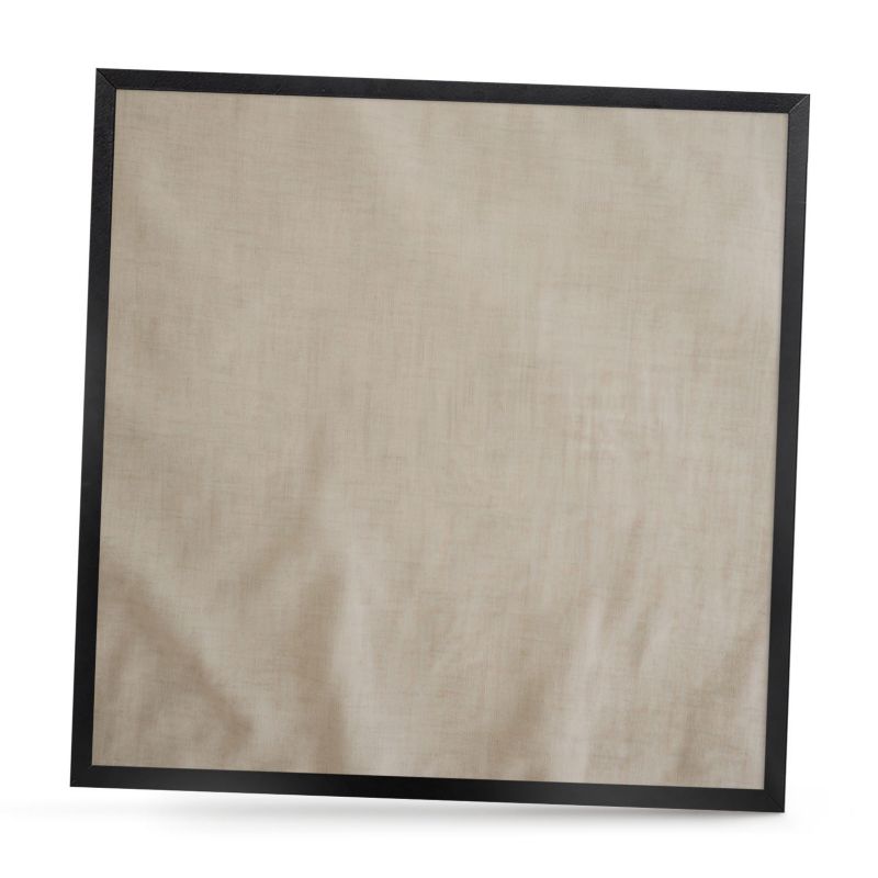 Tablica magnetyczna do salonu ArtPrintCave 50x50 Beżowy spokój w czarnej ramie 1szt