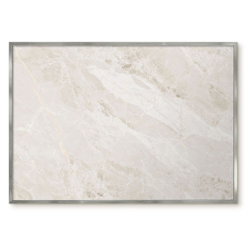 Magnetyczna Tablica Ścienna Tulup 100x70 cm Kremowa elegancja 1 - Srebrna rama Do salonu, sypialni 1 szt.