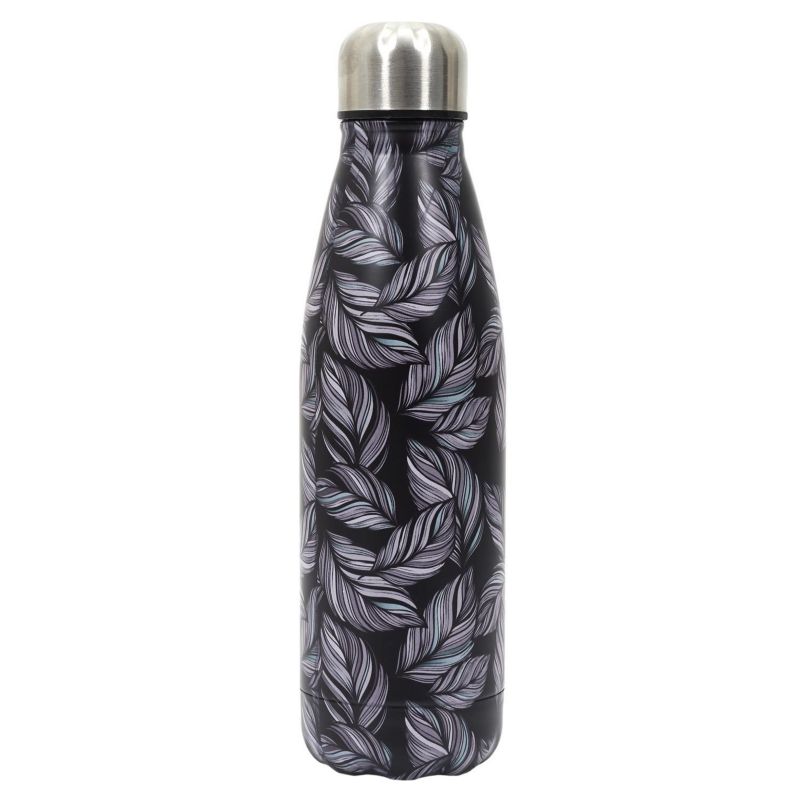 Butelka termiczna Flower INTESI czarna 500 ml 1 szt.