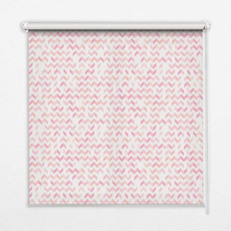 Roleta Do Kuchni Tulup 140x140 cm Różowe Strzałki Góra Dół Montaż do ściany/sufitu 1 szt.