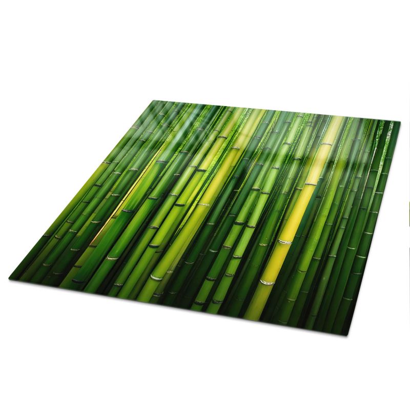 Blat Szklany ArtPrintCave 60x60 cm Zielony bambus 1 - z Nadrukiem 1 szt.