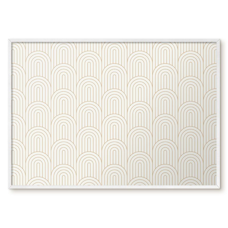 Tablica Magnetyczna Do Sypialni Tulup 100x70 cm Artystyczne łuki - Biała rama Do salonu, sypialni 1 szt.
